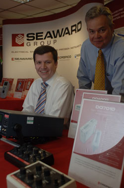 Andrew Upton, managing director of Seaward, with Rod Taylor, company founder